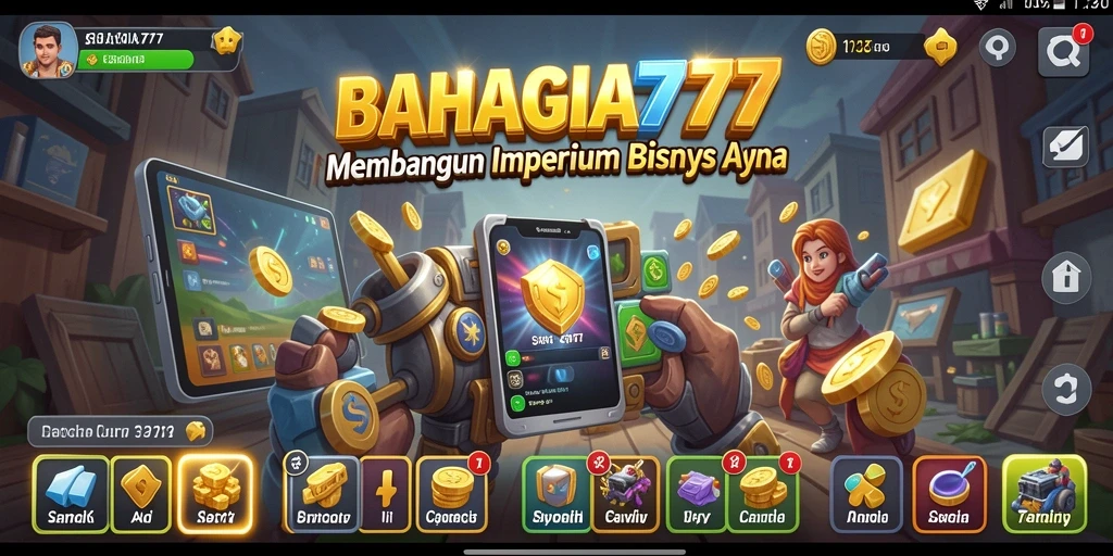Tampilan gameplay BAHAGIA777 yang menarik dan penuh strategi Tycoon.