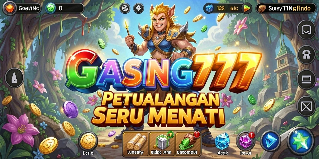 Screenshot GASING777 menunjukkan gameplay penuh aksi petualangan yang mendebarkan.