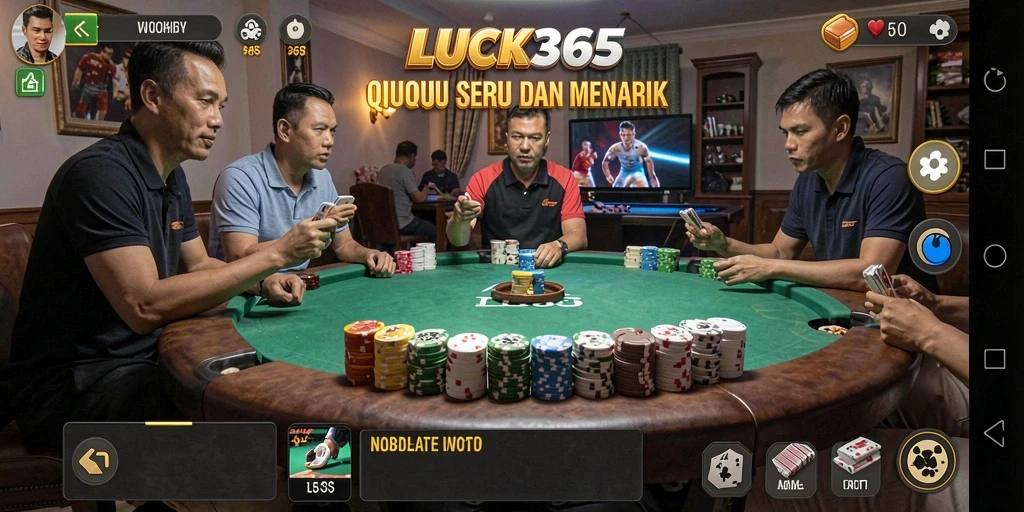 Tampilan gameplay QiuQiu yang seru dan interaktif di LUCK365.