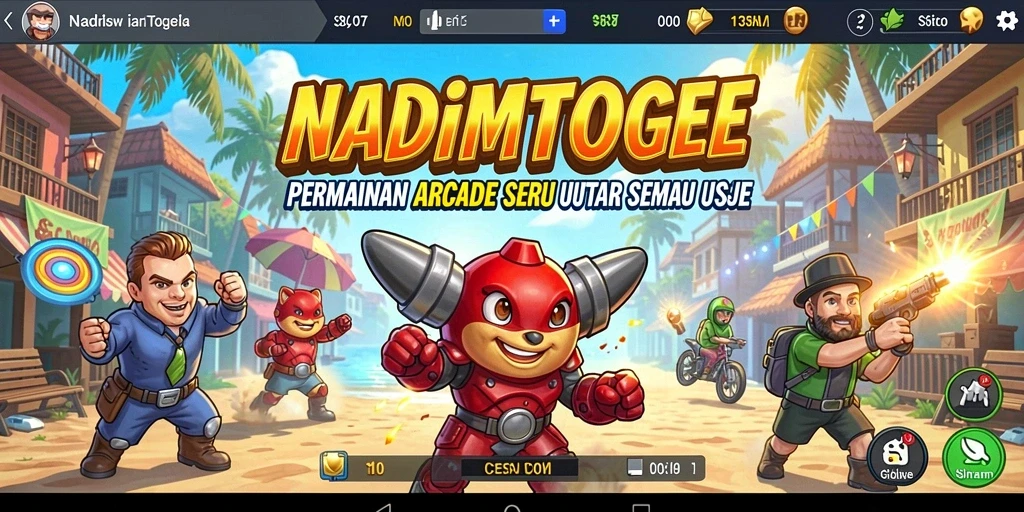 Tampilan gameplay seru dari NADIMTOGEL di layar ponsel.