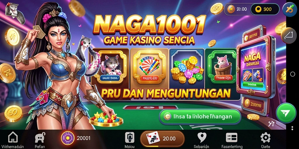Tampilan gameplay seru dalam NAGA1001 di kasino virtual.